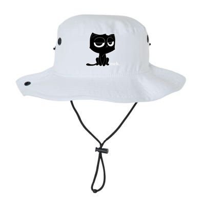 Funny Meh Cat Cool Gift Cute Kitty Cat Hooded Cool Gift Funny Gift Legacy Cool Fit Booney Bucket Hat