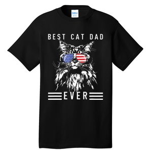 Funny Maine Coon Cat Best Cat Dad Ever Funny Cat Maine Coon Tall T-Shirt