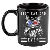 Funny Maine Coon Cat Best Cat Dad Ever Funny Cat Maine Coon 11oz C Handle Ceramic Mug