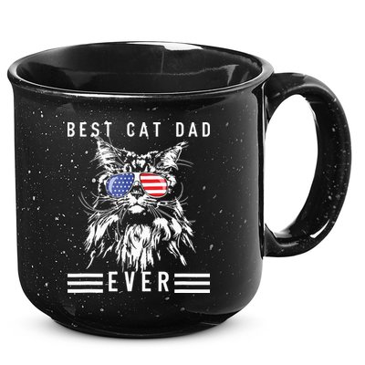 Funny Maine Coon Cat Best Cat Dad Ever Funny Cat Maine Coon 15oz Campfire Ceramic Mug