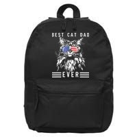 Funny Maine Coon Cat Best Cat Dad Ever Funny Cat Maine Coon 16 in Basic Backpack