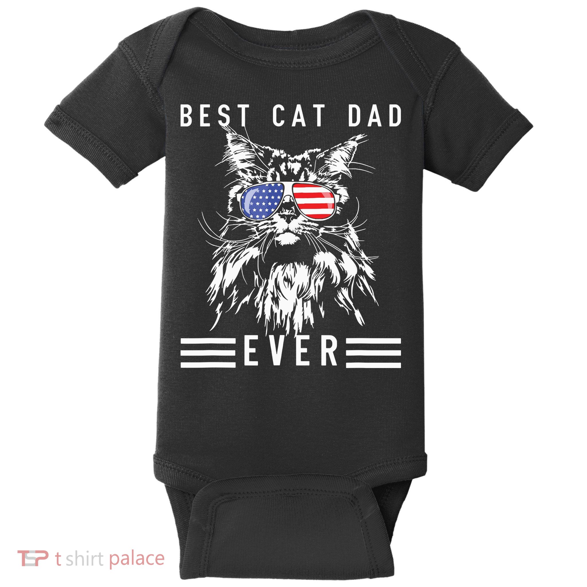 Funny Maine Coon Cat Best Cat Dad Ever Funny Cat Maine Coon Baby Bodysuit