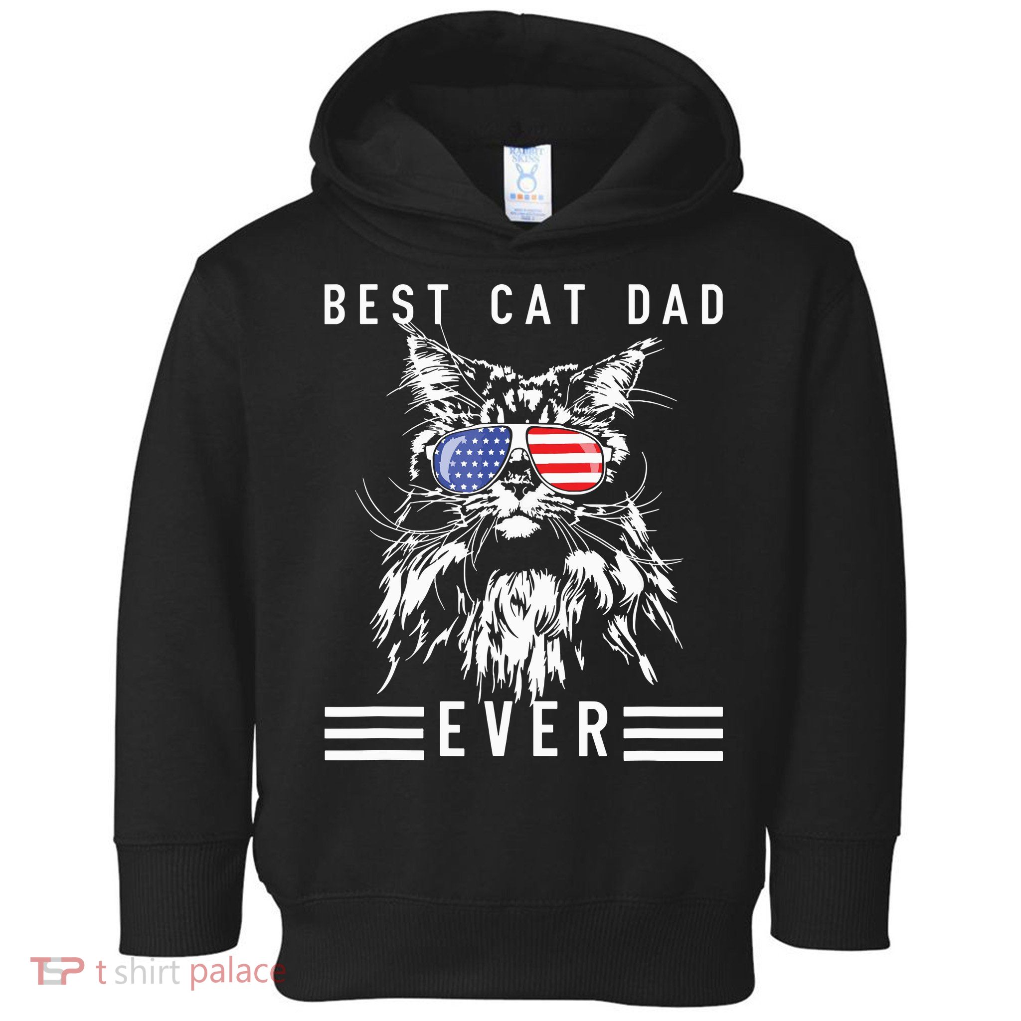 Funny Maine Coon Cat Best Cat Dad Ever Funny Cat Maine Coon Toddler Hoodie