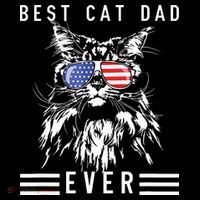 Funny Maine Coon Cat Best Cat Dad Ever Funny Cat Maine Coon Womens T-Shirt