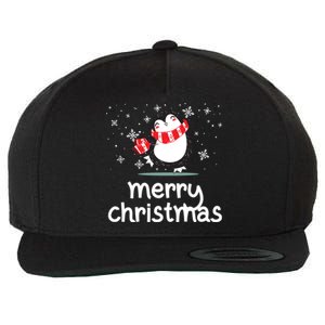 Funny Merry Christmas Funny Penguin Christmas Meaningful Gift Wool Snapback Cap