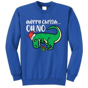 Funny Merry Christmas Oh No Trex Funny Xmas Dino Sweatshirt