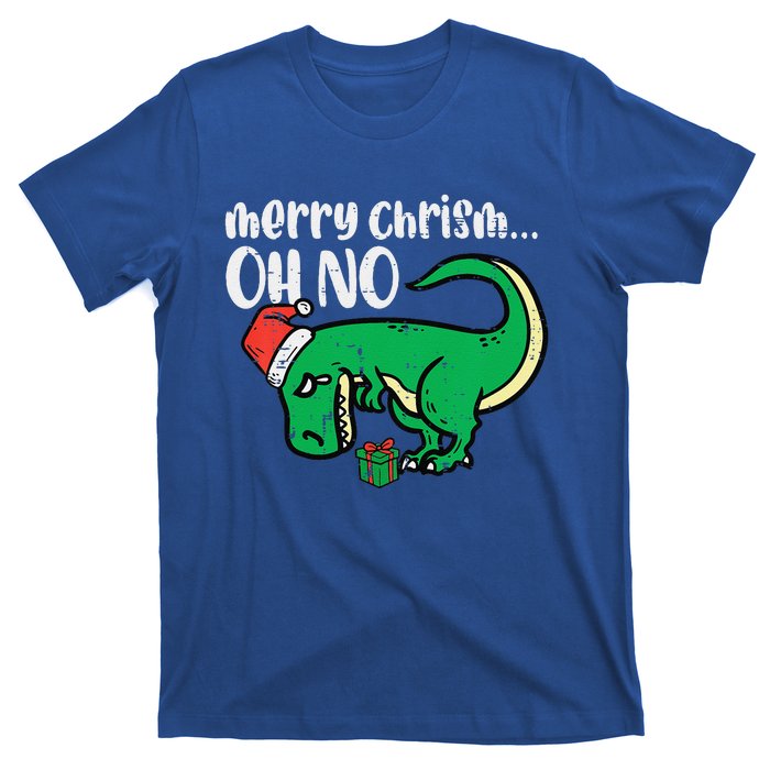 Funny Merry Christmas Oh No Trex Funny Xmas Dino T-Shirt