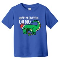 Funny Merry Christmas Oh No Trex Funny Xmas Dino Toddler T-Shirt