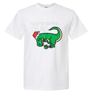 Funny Merry Christmas Oh No Trex Funny Xmas Dino Garment-Dyed Heavyweight T-Shirt