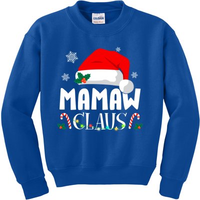 Funny Mamaw Claus Matching Christmas Pajamas Xmas Family Gift Kids Sweatshirt