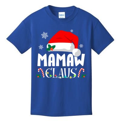 Funny Mamaw Claus Matching Christmas Pajamas Xmas Family Gift Kids T-Shirt