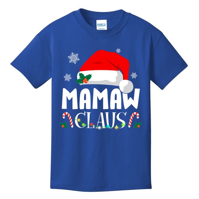 Funny Mamaw Claus Matching Christmas Pajamas Xmas Family Gift Kids T-Shirt