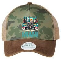 Formula Miami City Racing Circuit Car Map G.R.A.N.D P.R.I.X Race Legacy Tie Dye Trucker Hat