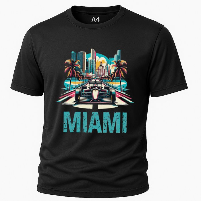 Formula Miami City Racing Circuit Car Map G.R.A.N.D P.R.I.X Race Performance Shirt