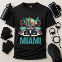 Formula Miami City Racing Circuit Car Map G.R.A.N.D P.R.I.X Race Performance Shirt