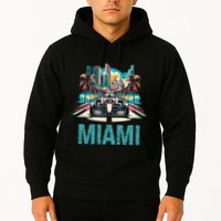Formula Miami City Racing Circuit Car Map G.R.A.N.D P.R.I.X Race Hoodie