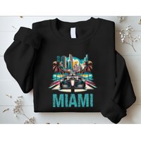 Formula Miami City Racing Circuit Car Map G.R.A.N.D P.R.I.X Race Sweatshirt