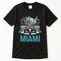 Formula Miami City Racing Circuit Car Map G.R.A.N.D P.R.I.X Race Tall T-Shirt