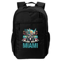 Formula Miami City Racing Circuit Car Map G.R.A.N.D P.R.I.X Race Backpack