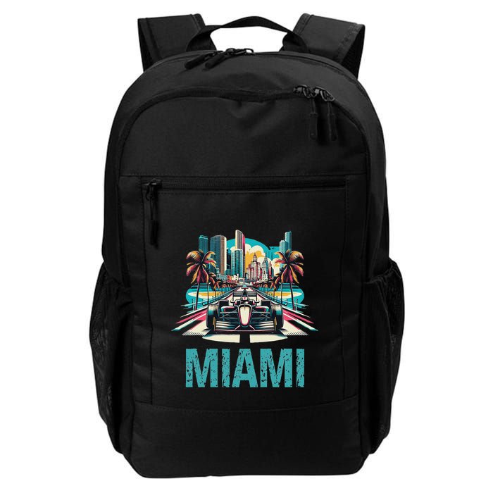 Formula Miami City Racing Circuit Car Map G.R.A.N.D P.R.I.X Race Backpack
