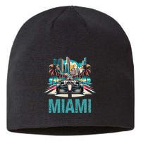 Formula Miami City Racing Circuit Car Map G.R.A.N.D P.R.I.X Race Sustainable Beanie