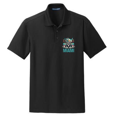 Formula Miami City Racing Circuit Car Map G.R.A.N.D P.R.I.X Race Dry Zone Grid Polo