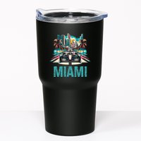 Formula Miami City Racing Circuit Car Map G.R.A.N.D P.R.I.X Race Tumbler