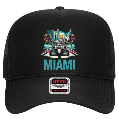 Formula Miami City Racing Circuit Car Map G.R.A.N.D P.R.I.X Race Trucker Hat