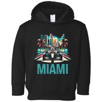 Formula Miami City Racing Circuit Car Map G.R.A.N.D P.R.I.X Race Toddler Hoodie