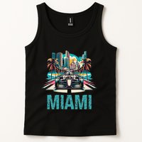 Formula Miami City Racing Circuit Car Map G.R.A.N.D P.R.I.X Race Tank Top