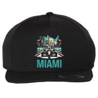 Formula Miami City Racing Circuit Car Map G.R.A.N.D P.R.I.X Race Wool Snapback Cap