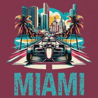 Formula Miami City Racing Circuit Car Map G.R.A.N.D P.R.I.X Race 16oz Travel Tumbler
