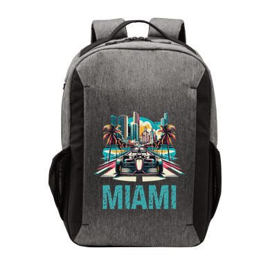 Formula Miami City Racing Circuit Car Map G.R.A.N.D P.R.I.X Race Vector Backpack