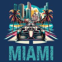 Formula Miami City Racing Circuit Car Map G.R.A.N.D P.R.I.X Race Infant Baby Jersey Bodysuit