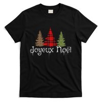 French Merry Christmas Joyeux NoëL Xmas Trees T-Shirt