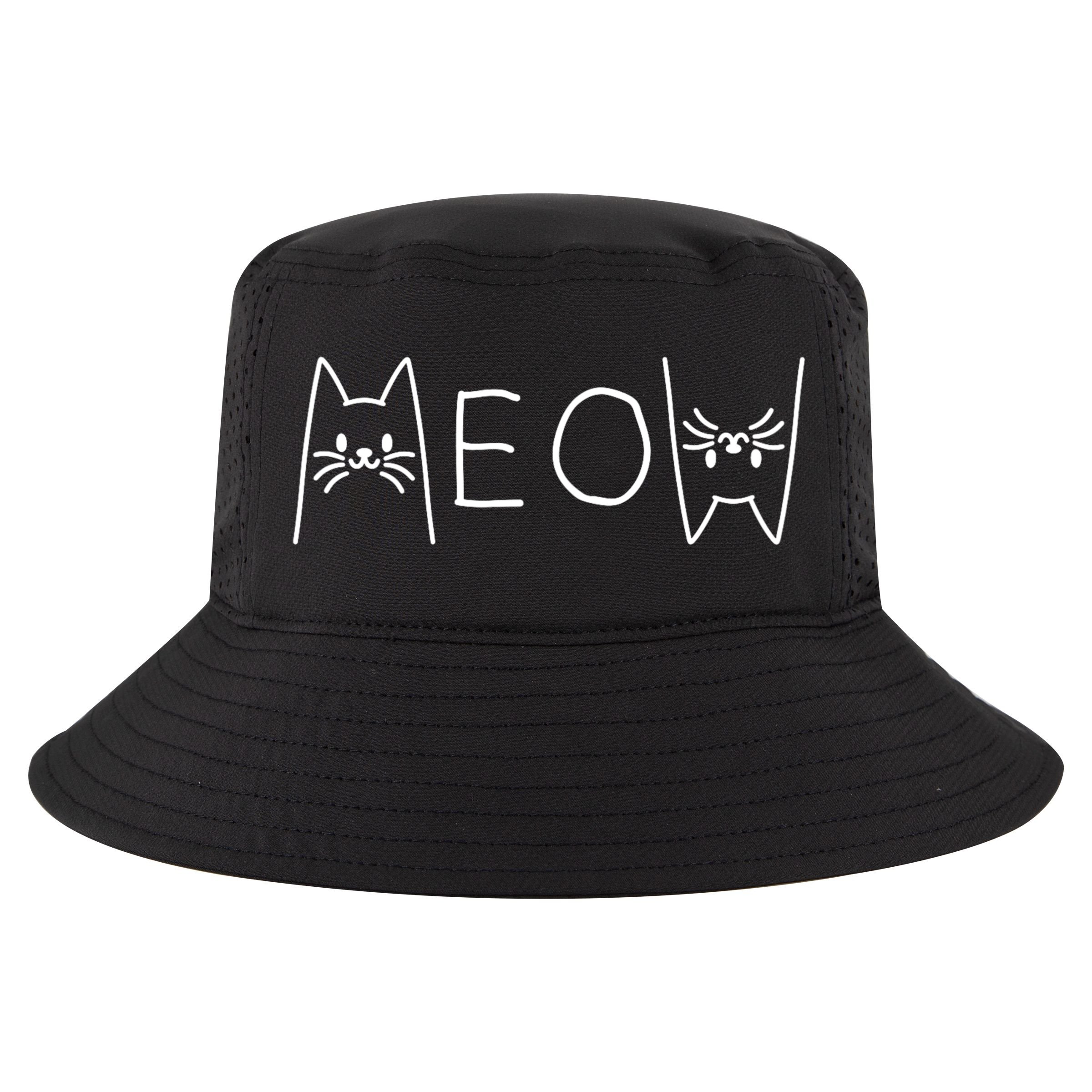Funny Meow Cat Meow Kitty Cats Meow Cool Comfort Performance Bucket Hat