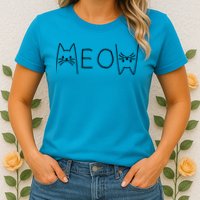 Funny Meow Cat Meow Kitty Cats Meow Womens T-Shirt