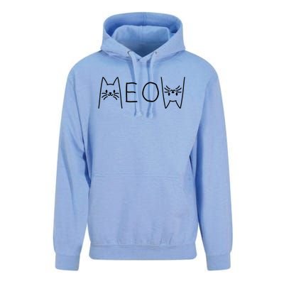 Funny Meow Cat Meow Kitty Cats Meow Unisex Surf Hoodie