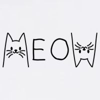 Funny Meow Cat Meow Kitty Cats Meow Garment-Dyed Sweatshirt
