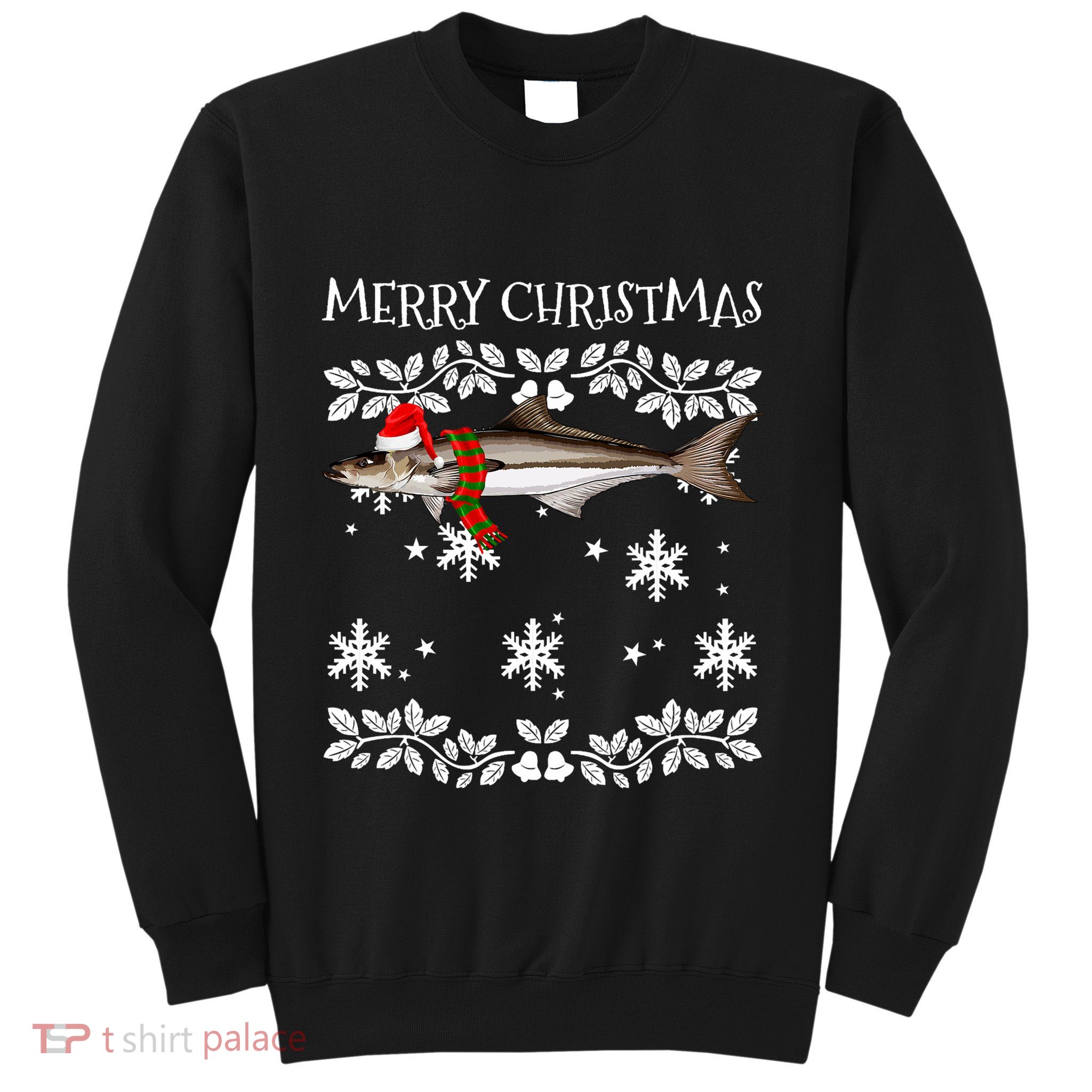 Fish Merry Christmas Ornament Cobia Ugly Xmas Sweatshirt