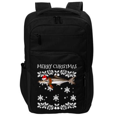 Fish Merry Christmas Ornament Cobia Ugly Xmas Impact Tech Backpack