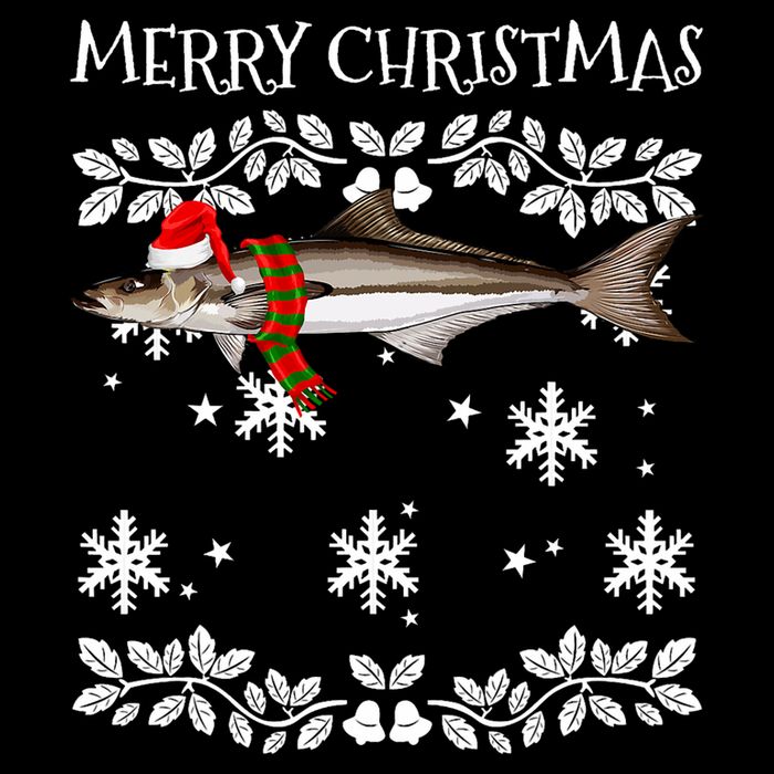Fish Merry Christmas Ornament Cobia Ugly Xmas Sustainable Bucket Hat