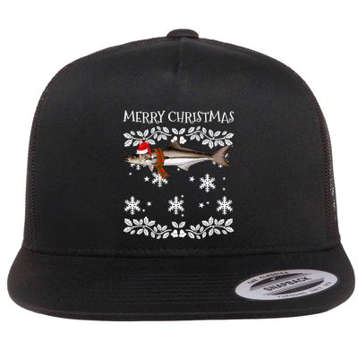 Fish Merry Christmas Ornament Cobia Ugly Xmas Flatbill Hat