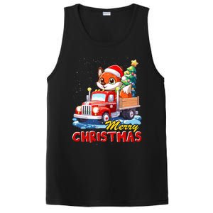 Fox Merry Christmas Tree Lights Truck Ugly Xmas Cool Gift PosiCharge Competitor Tank