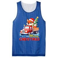 Fox Merry Christmas Tree Lights Truck Ugly Xmas Cool Gift Mesh Reversible Basketball Jersey Tank