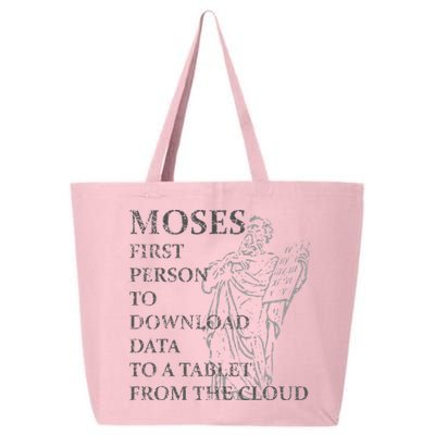 Funny Moses Christian Praise Commandments Humor 25L Jumbo Tote