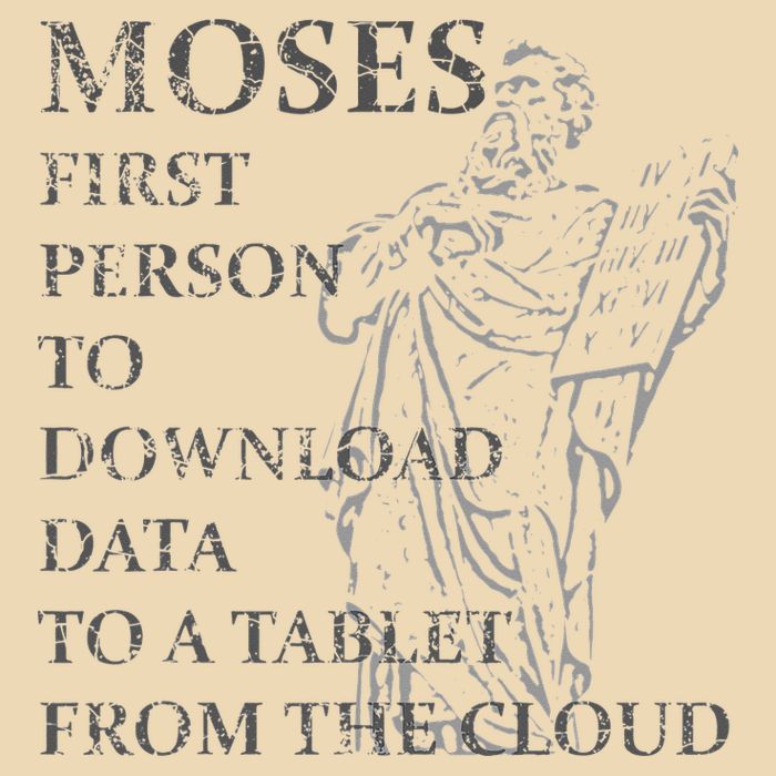 Funny Moses Christian Praise Commandments Humor Drawstring Bag