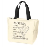 Funny Moses Christian Praise Commandments Humor Zip Tote Bag