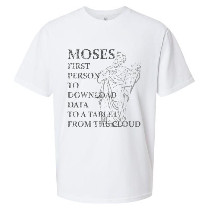 Funny Moses Christian Praise Commandments Humor Sueded Cloud Jersey T-Shirt