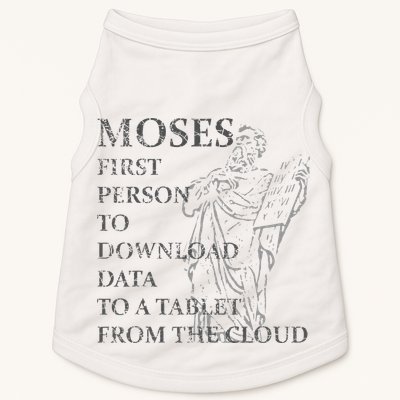 Funny Moses Christian Praise Commandments Humor Doggie Tank